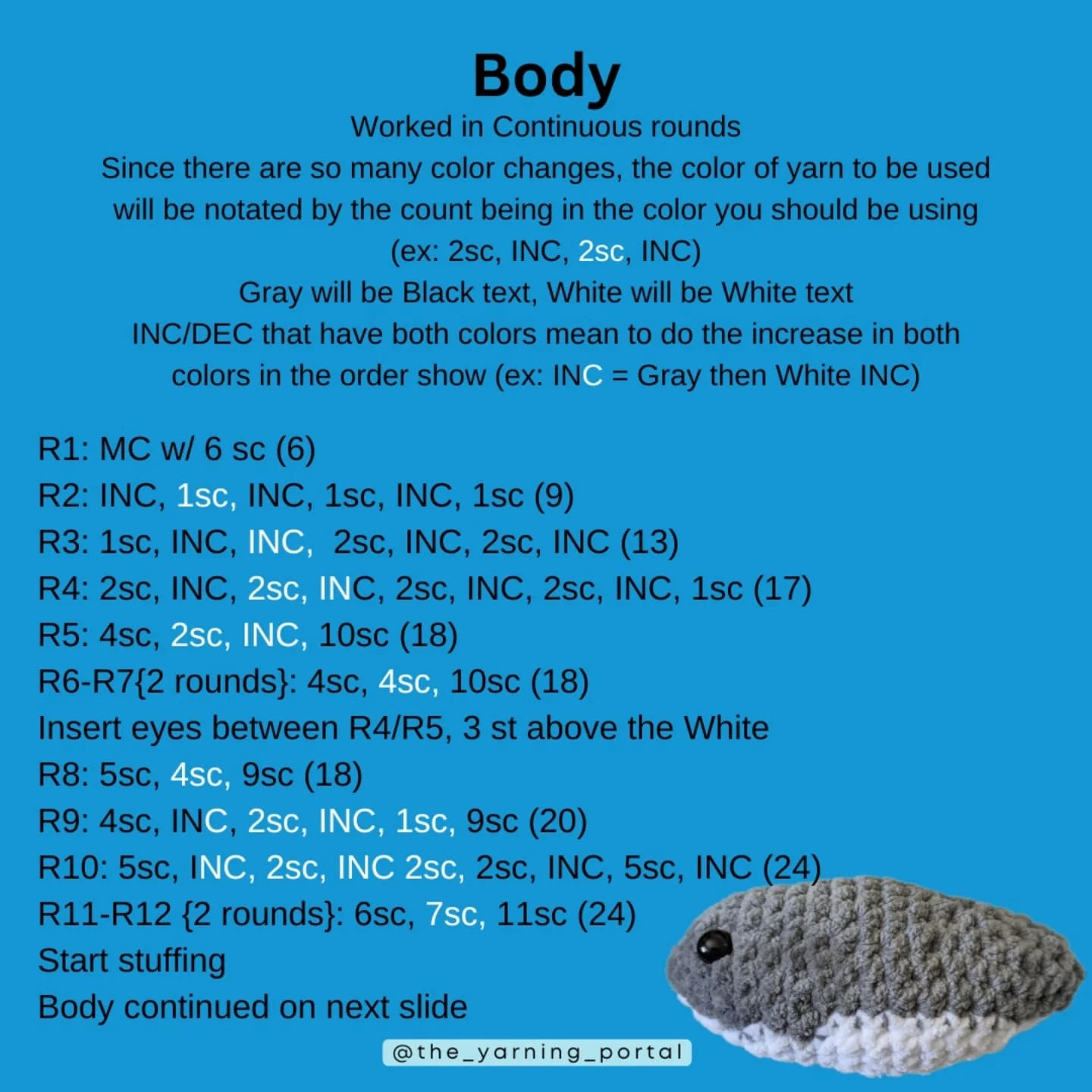 Free Crochet Shark Pattern (2.0)