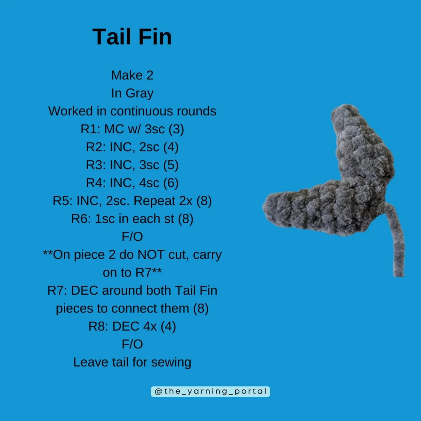 Free Crochet Shark Pattern (2.0)