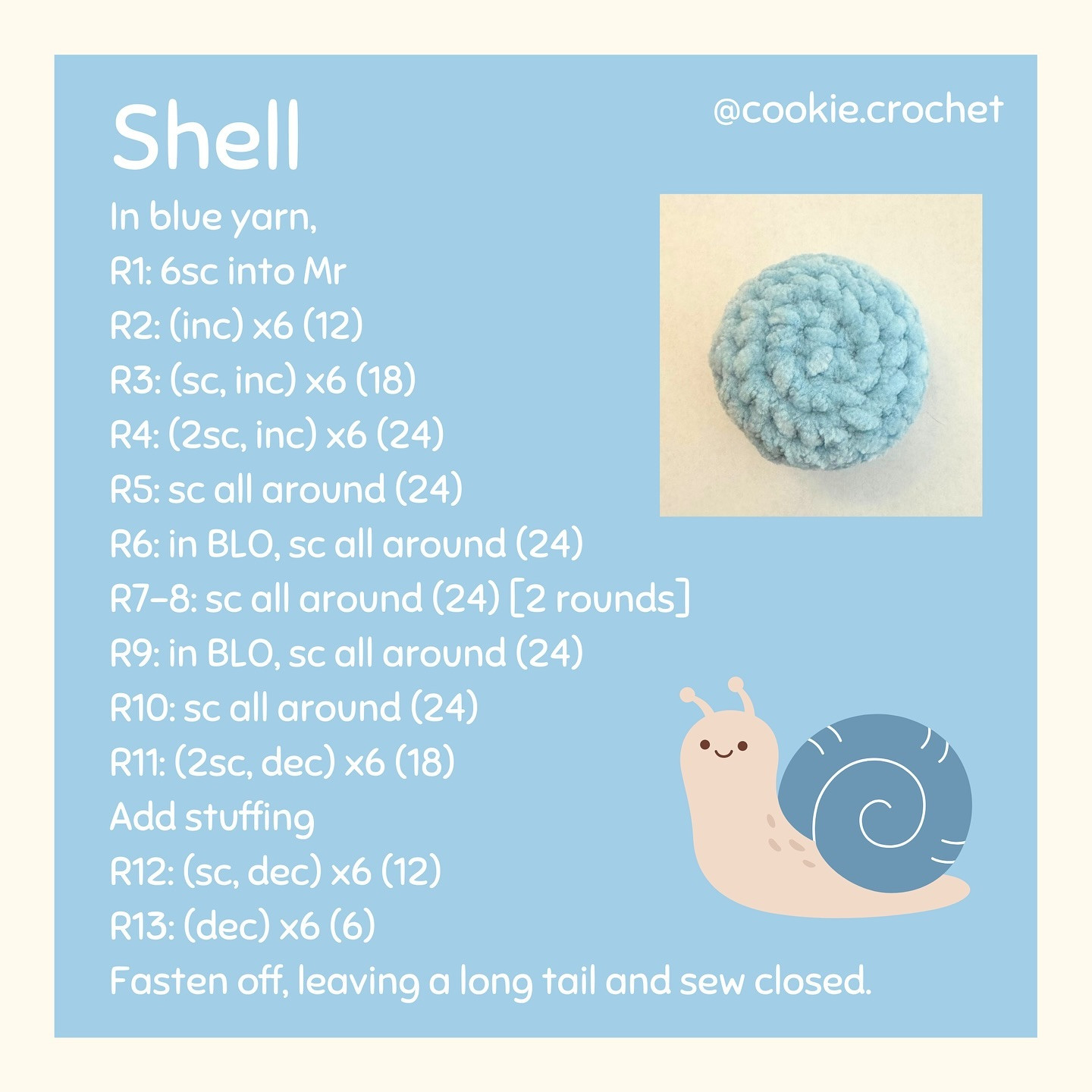 Free Crochet Snail Pattern: A Cute Amigurumi