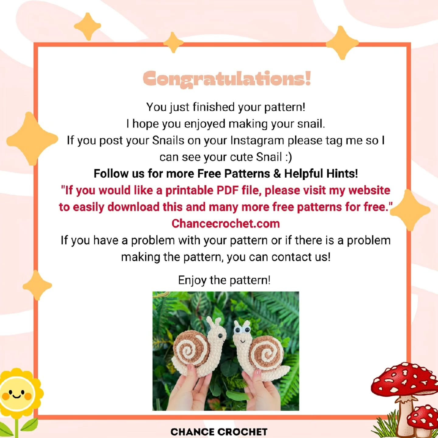 Free Crochet Snail Pattern: Adorable Amigurumi!