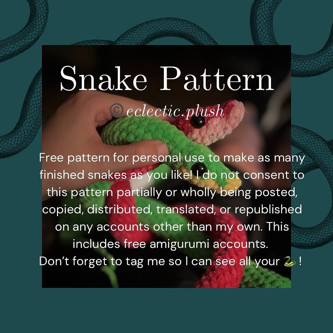 Free Crochet Snake Pattern Chart
