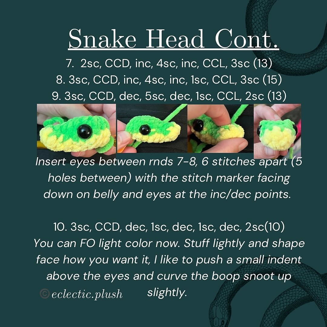Free Crochet Snake Pattern Chart