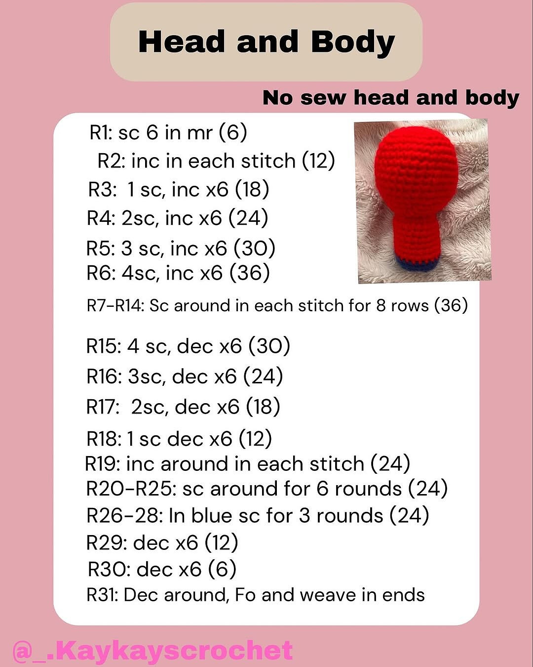 Free Crochet Spider-Man Hang & Keychain Pattern