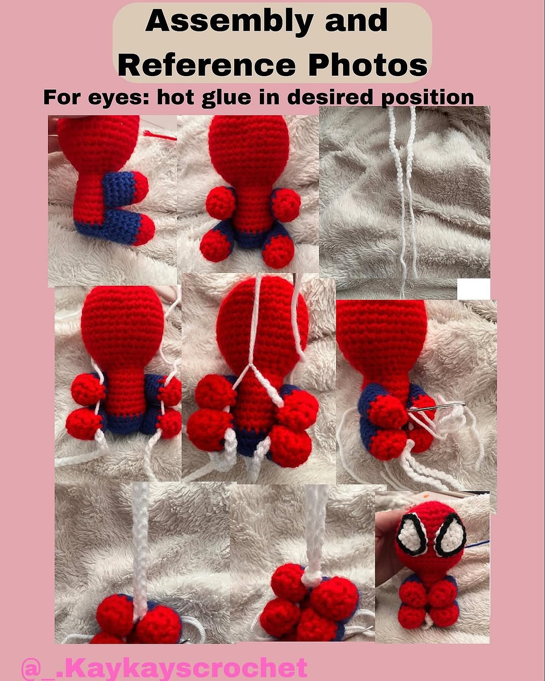 Free Crochet Spider-Man Hang & Keychain Pattern