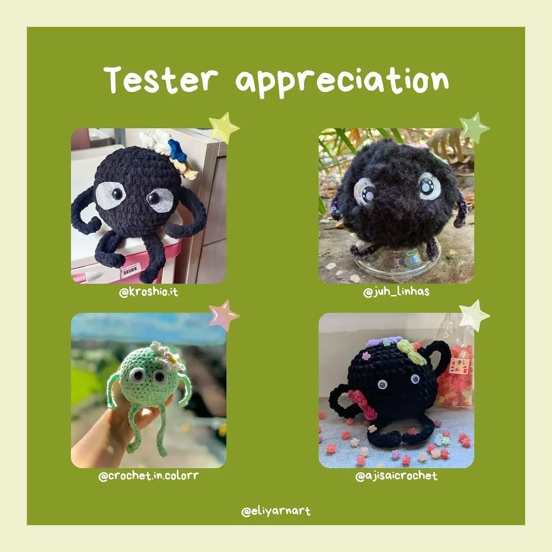 Free Crochet Spider Pattern: Tester Appreciation