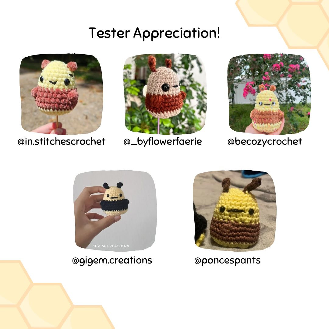 Free Crochet Spud Bee Mod Pattern: No Sew Required!