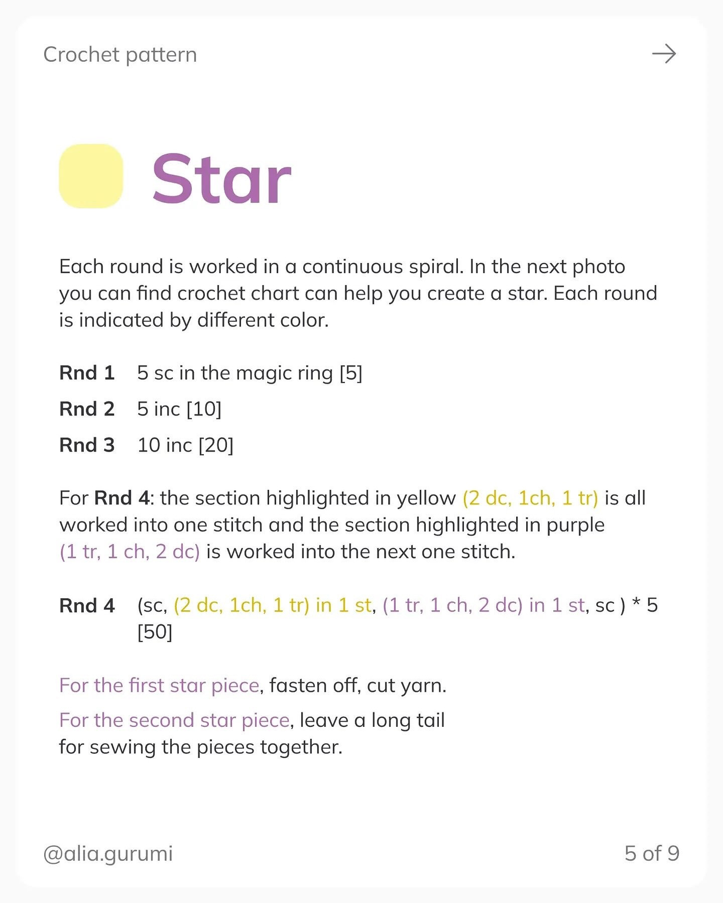 Free Crochet Star Pattern: Easy Tutorial