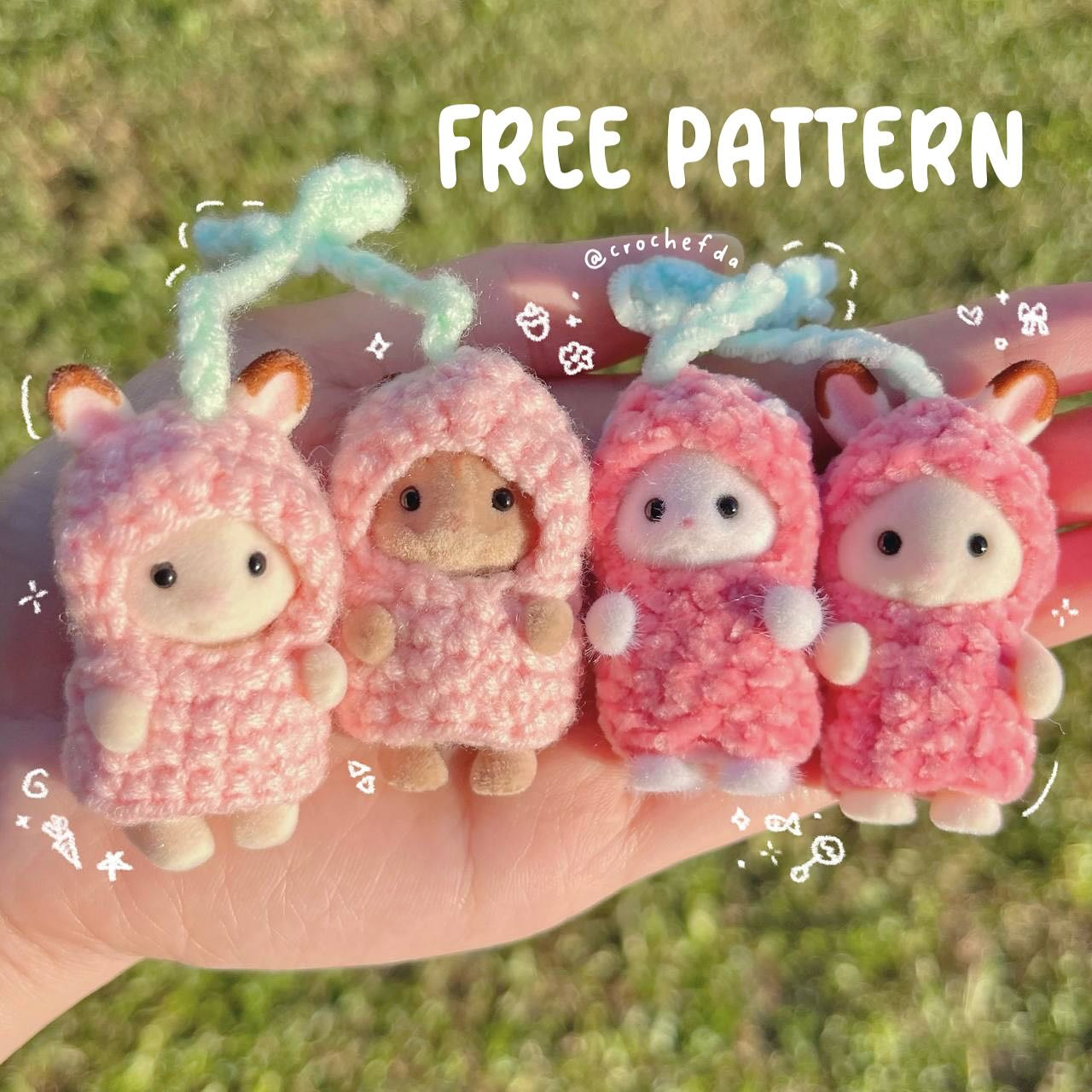 Free Crochet Strawberry Bear Pattern!