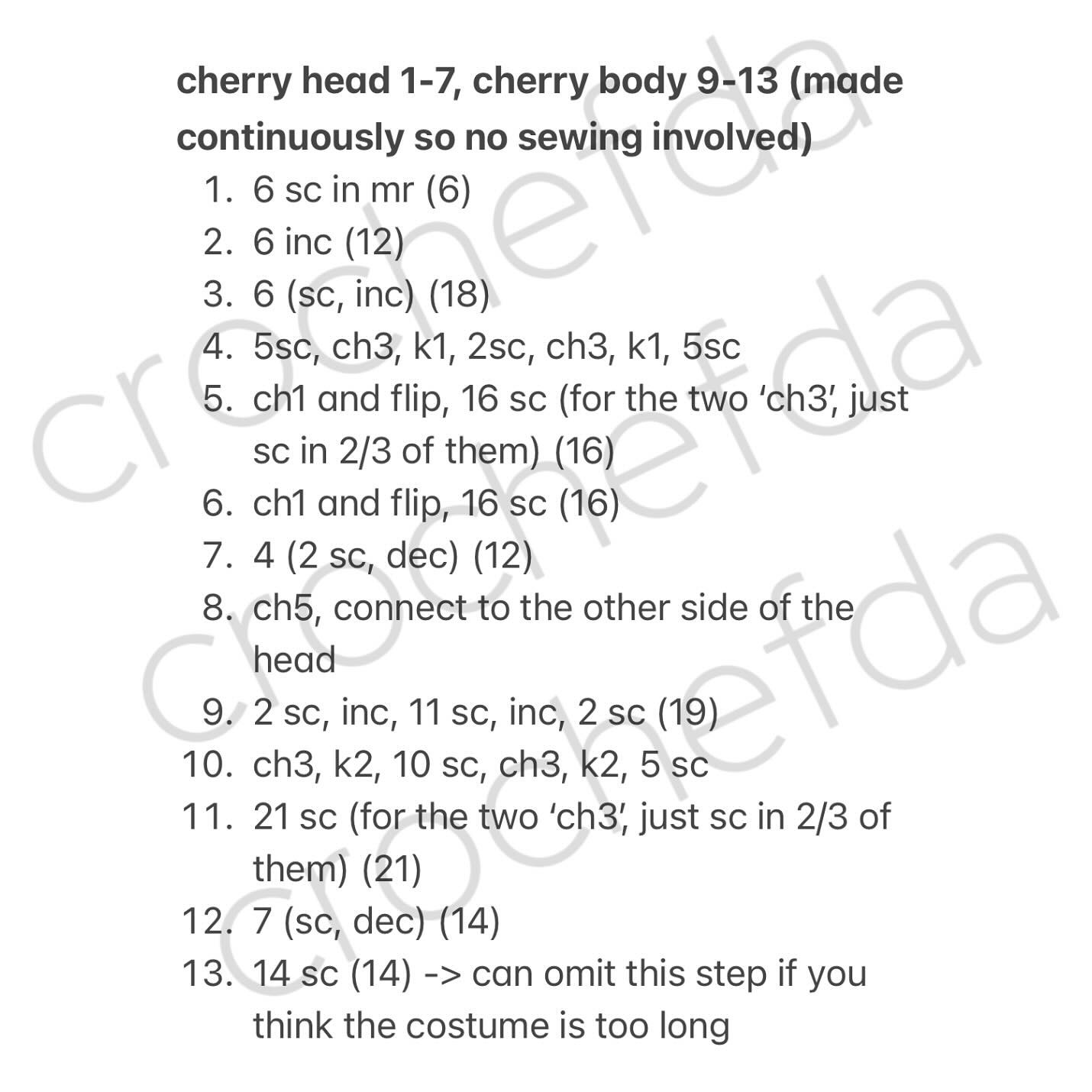 Free Crochet Strawberry Bear Pattern!