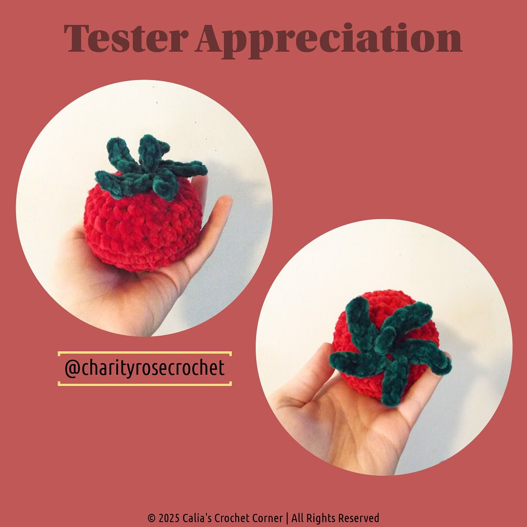 Free Crochet Strawberry Pattern: No Sewing Required!