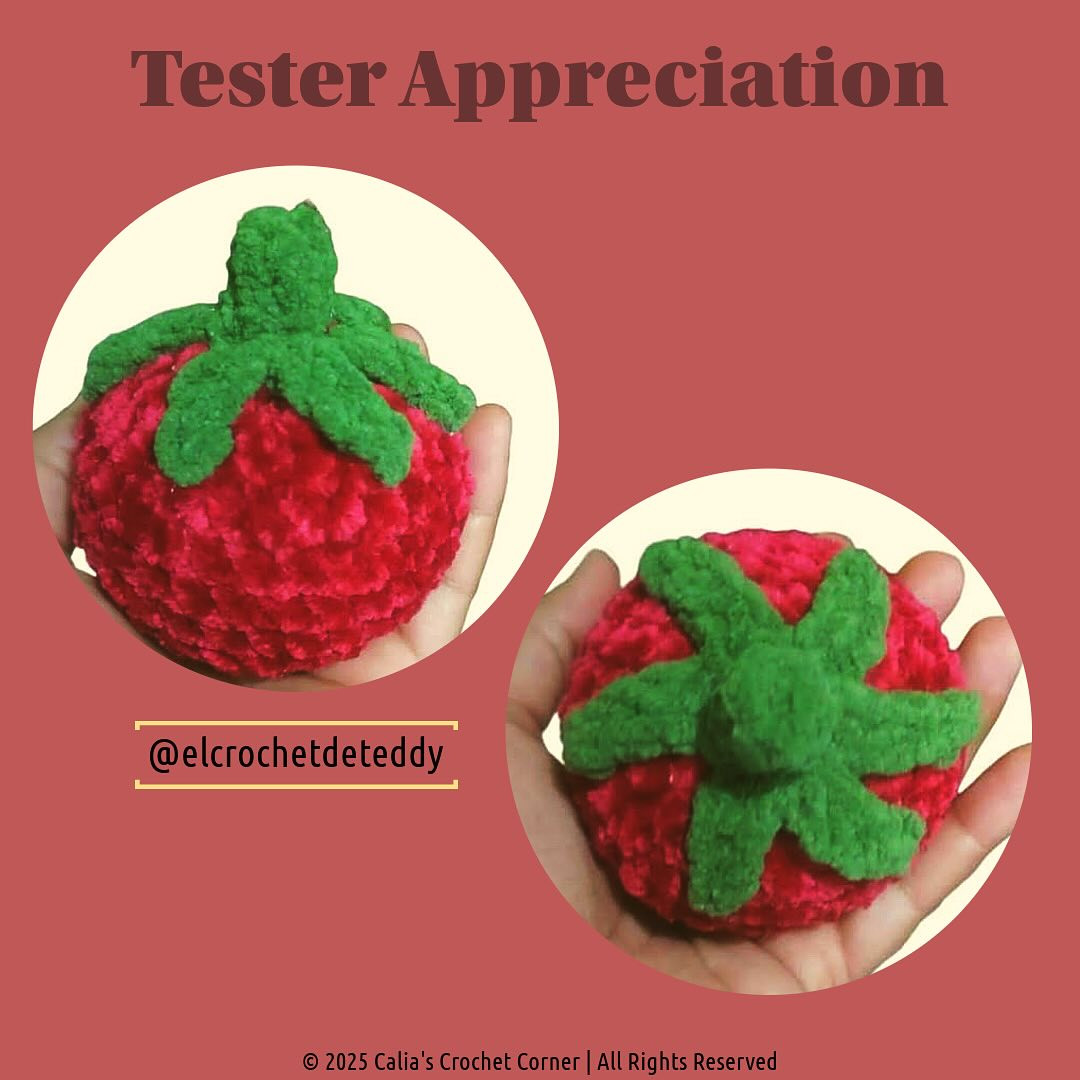 Free Crochet Strawberry Pattern: No Sewing Required!