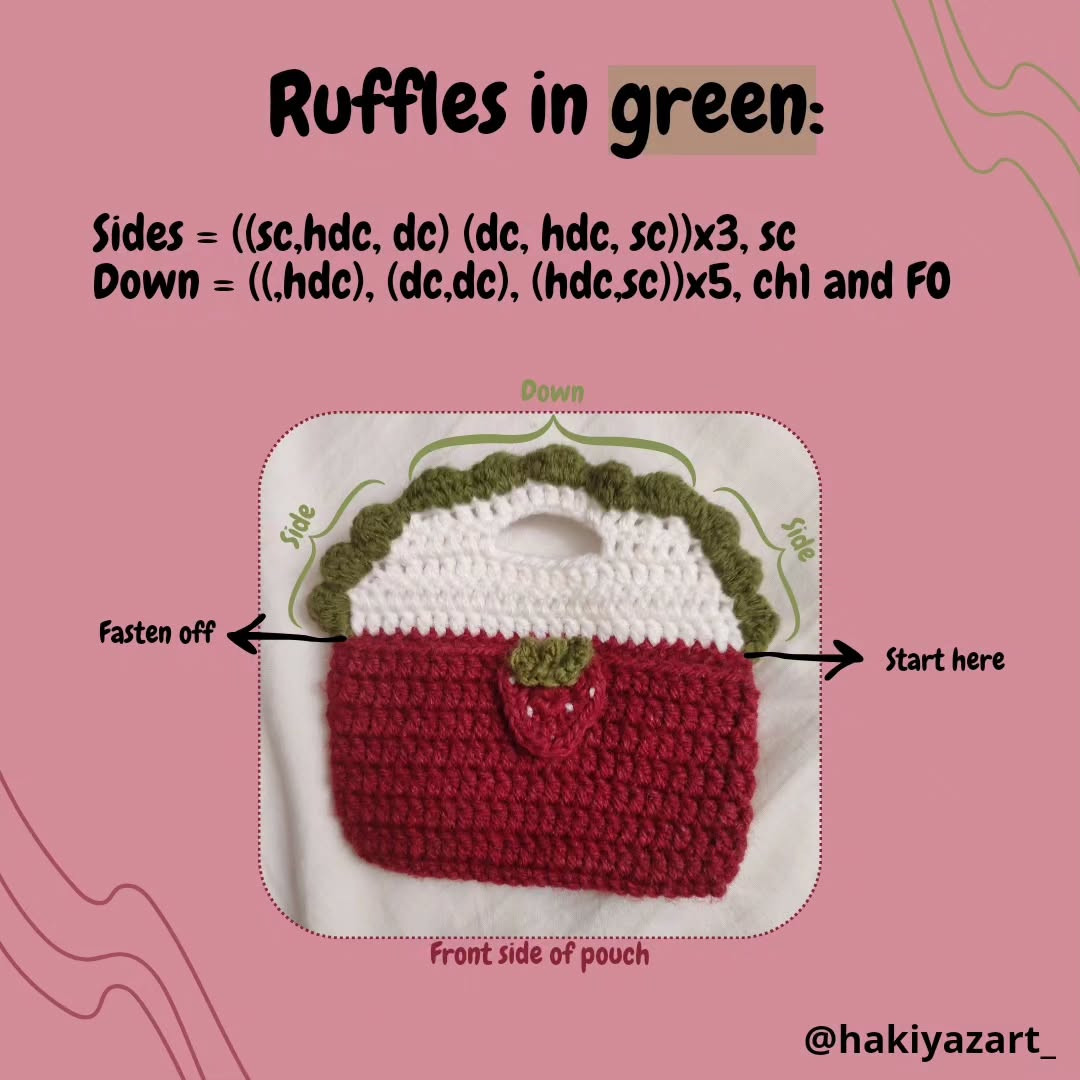Free Crochet Strawberry Purse Pattern