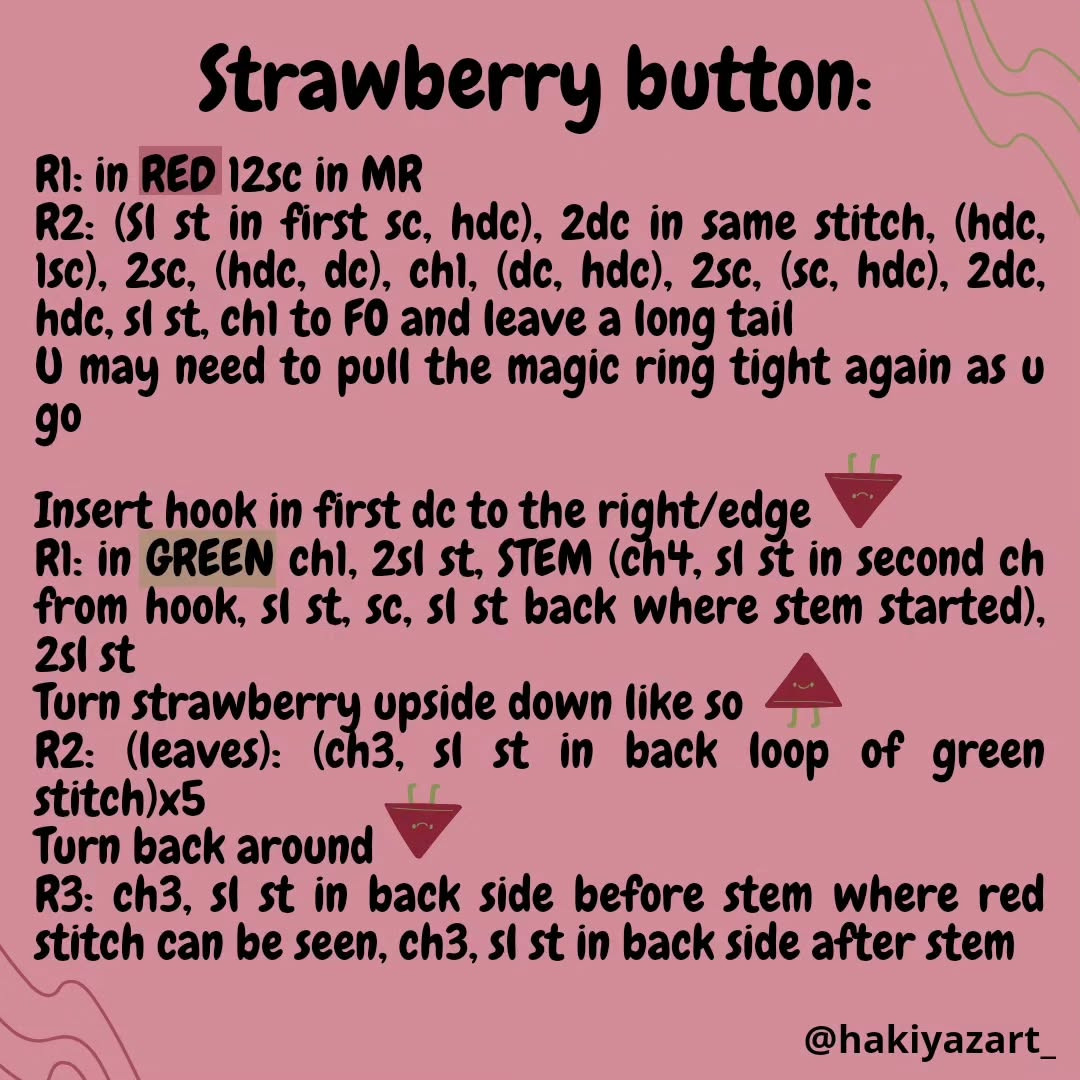 Free Crochet Strawberry Purse Pattern