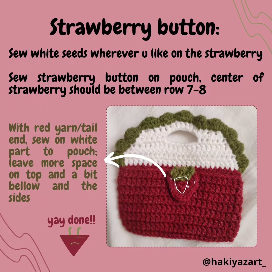 Free Crochet Strawberry Purse Pattern