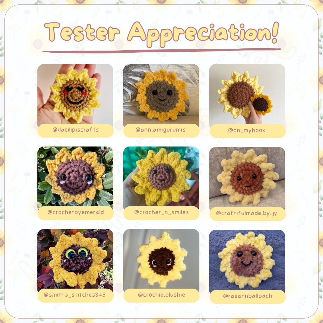 Free Crochet Sunflower Pattern