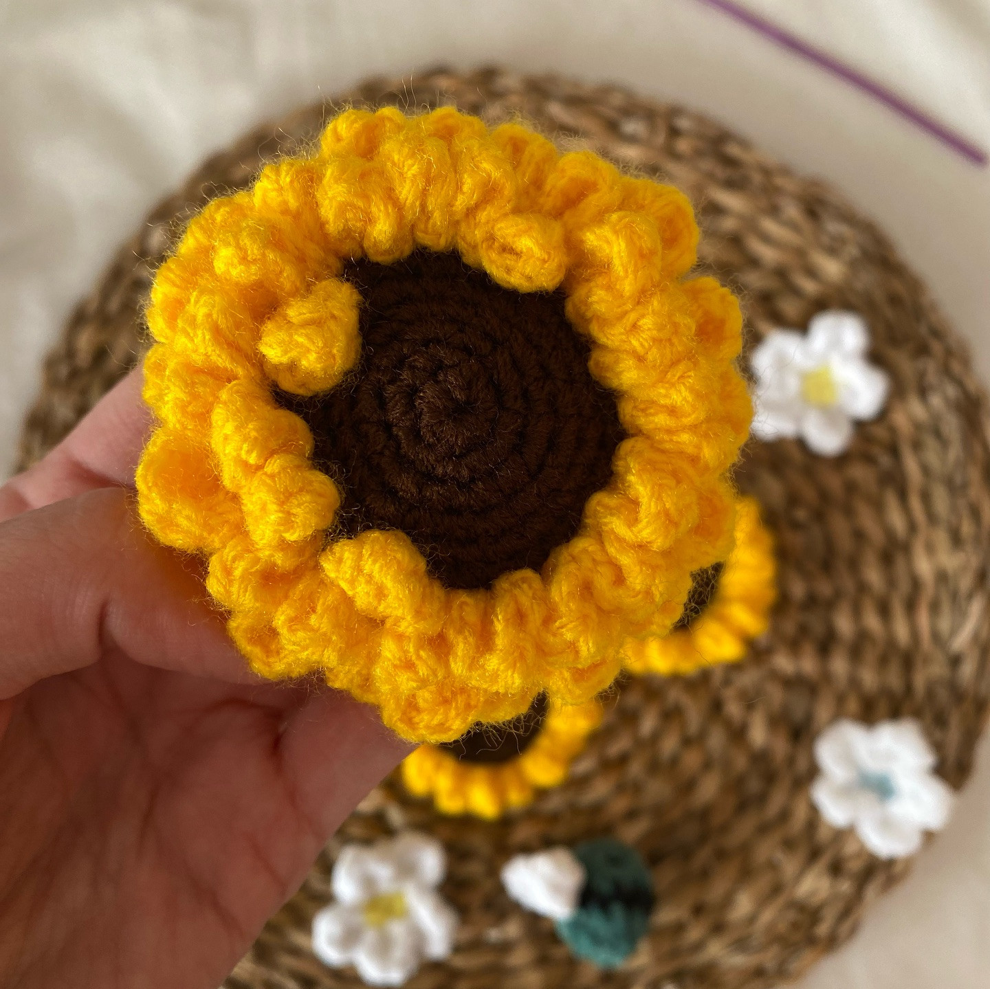 Free Crochet Sunflower Pattern FREE PATTERN SUNFLOWER 🌻🫶