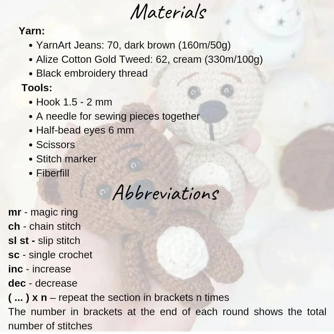 Free Crochet Teddy Bear Pattern