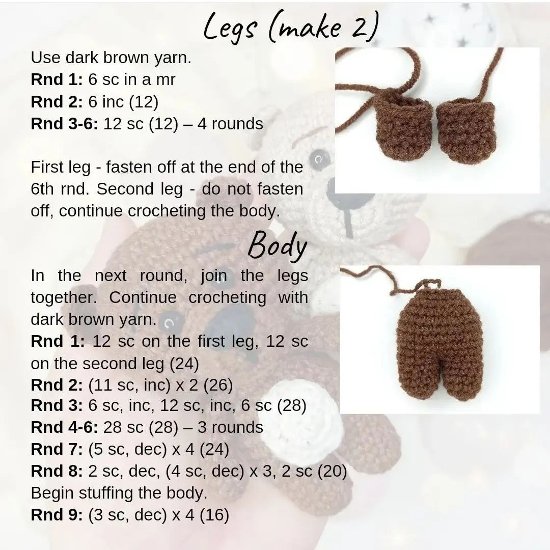 Free Crochet Teddy Bear Pattern