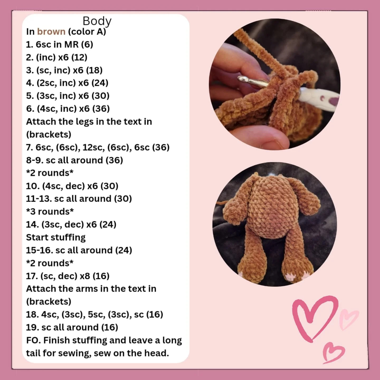 Free Crochet Teddy Bear Pattern Release!