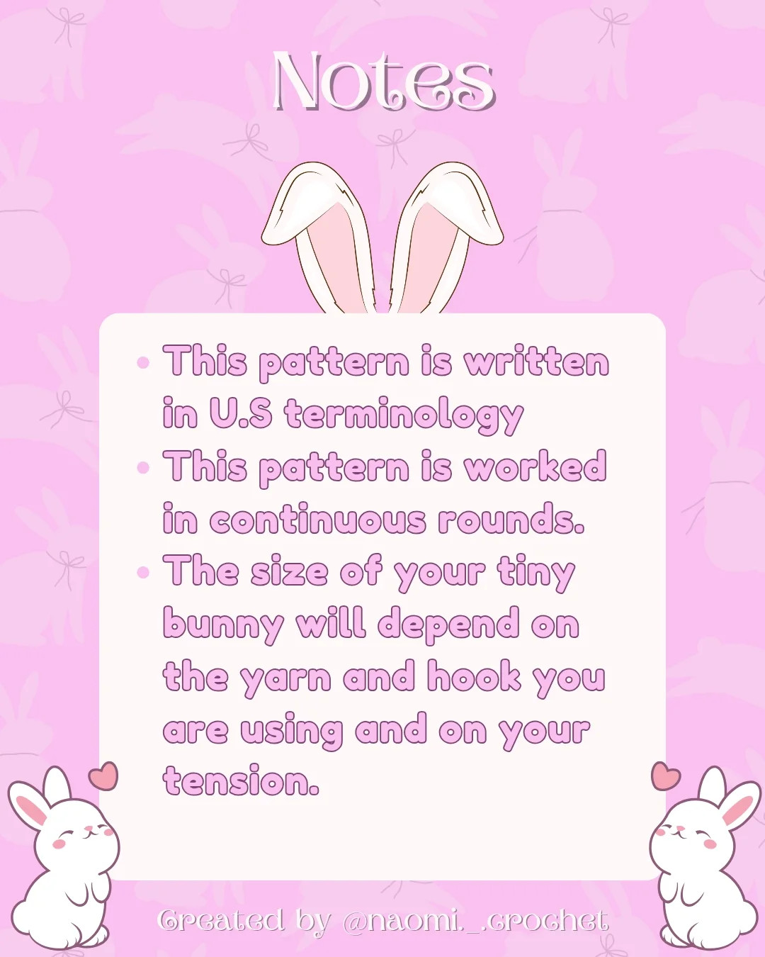 Free Crochet Tiny Bunny Pattern: No-Sew!