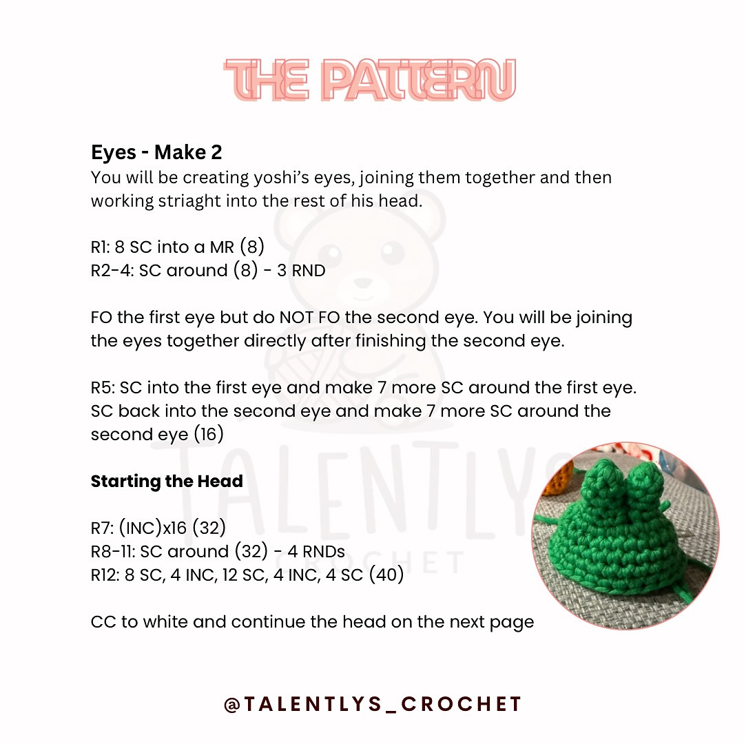 Free Crochet Yoshi Pattern: Amigurumi Toy