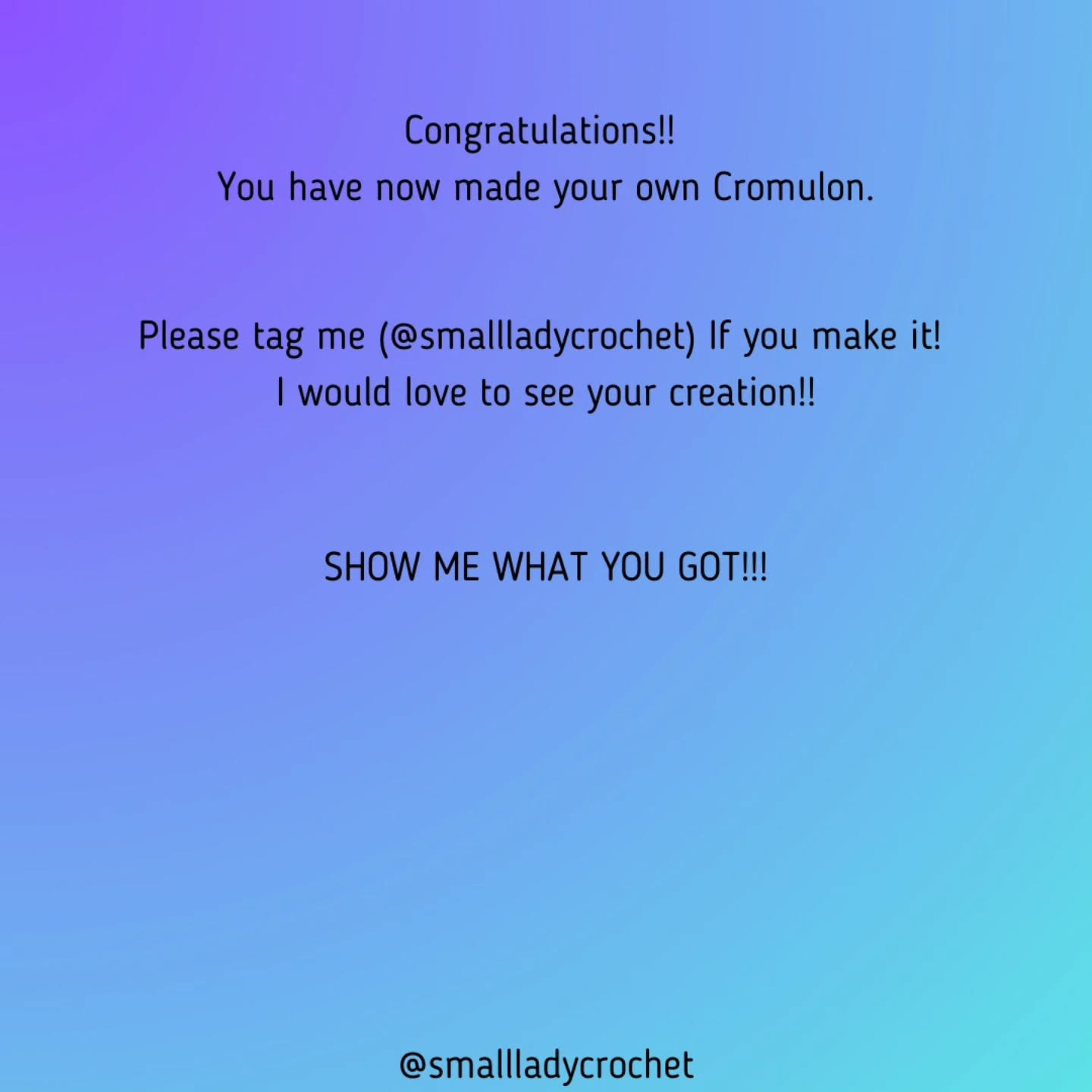 Free Cromulon Crochet Pattern