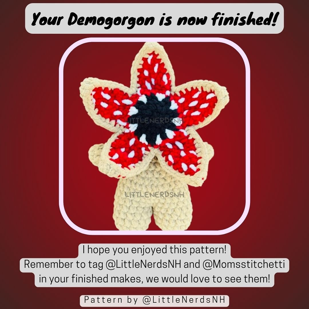 Free Demogorgon Amigurumi Crochet Pattern