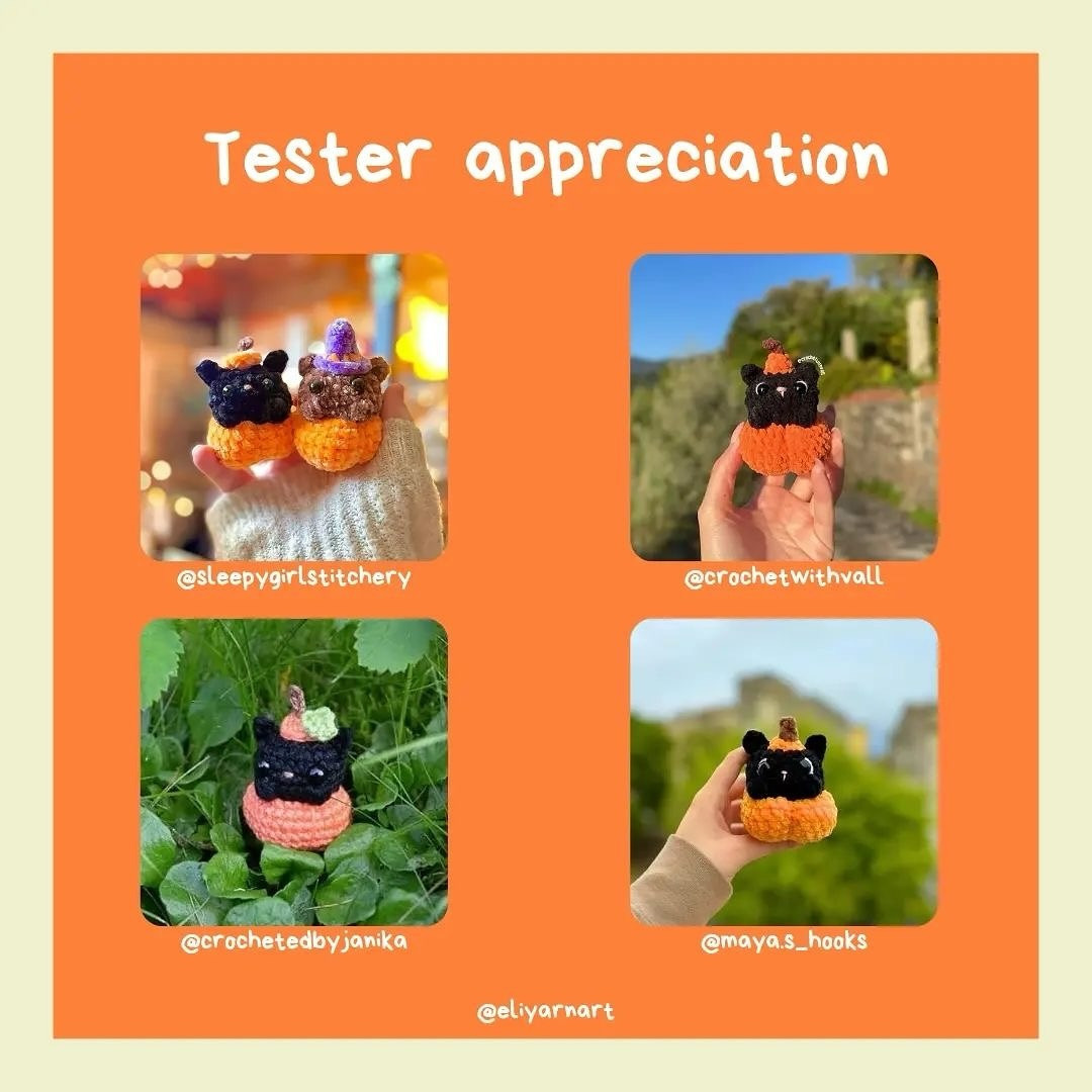 Free Halloween Crochet Patterns: Cute Cat & Bear