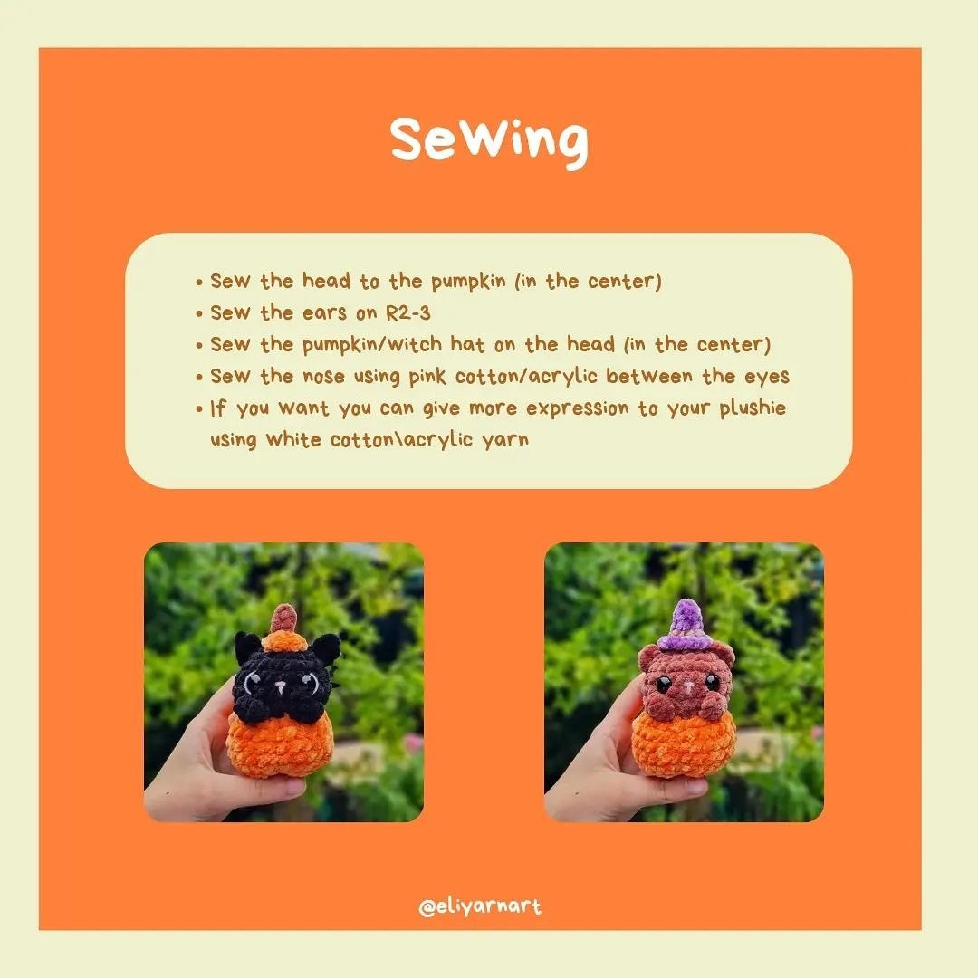 Free Halloween Crochet Patterns: Cute Cat & Bear