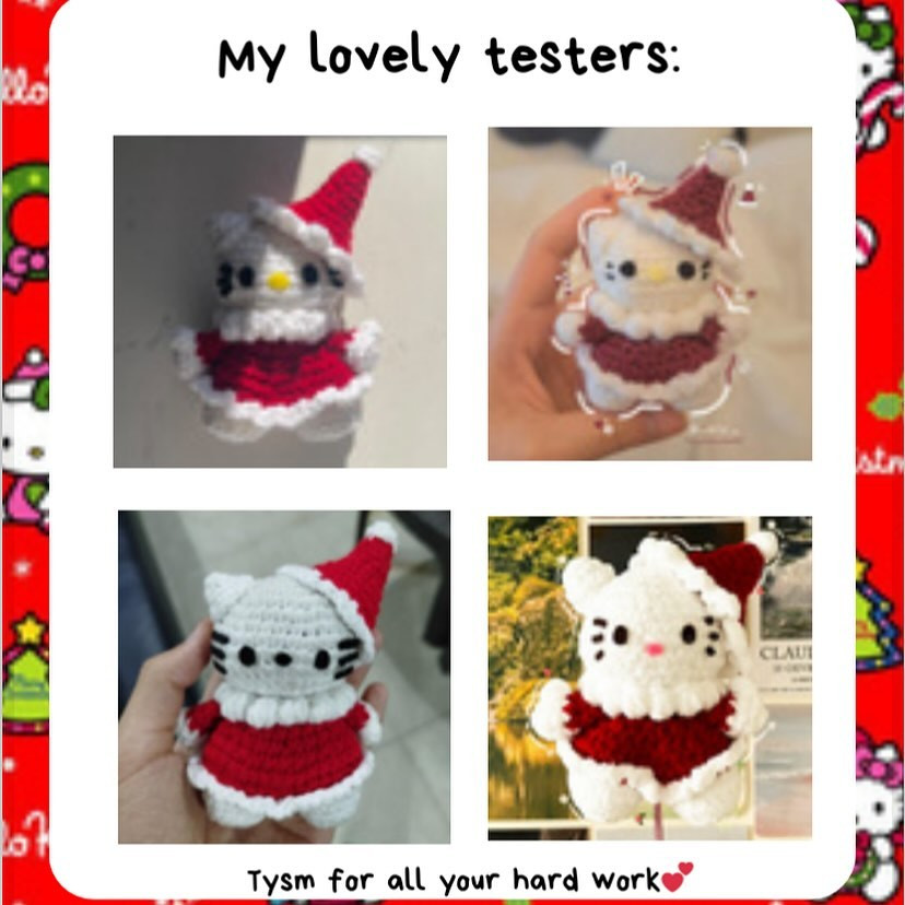 Free Hello Kitty Christmas Crochet Pattern