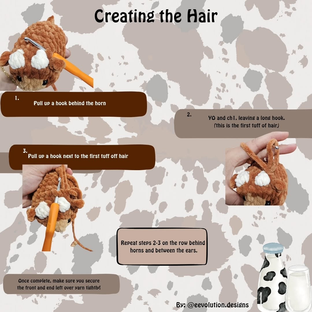 Free Highland Cow Crochet Pattern