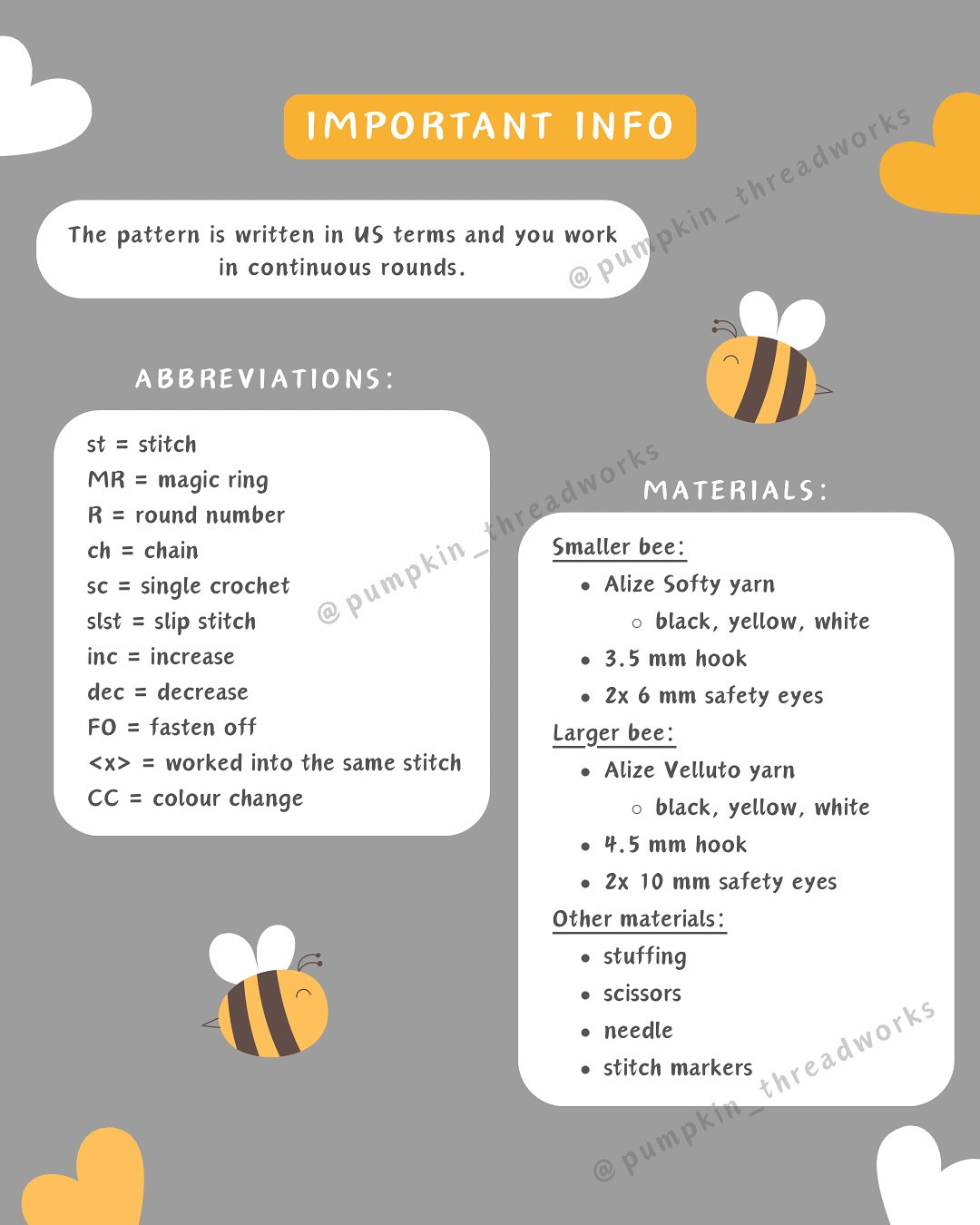 Free Honey Bee Crochet Pattern! My Honey Bee pattern