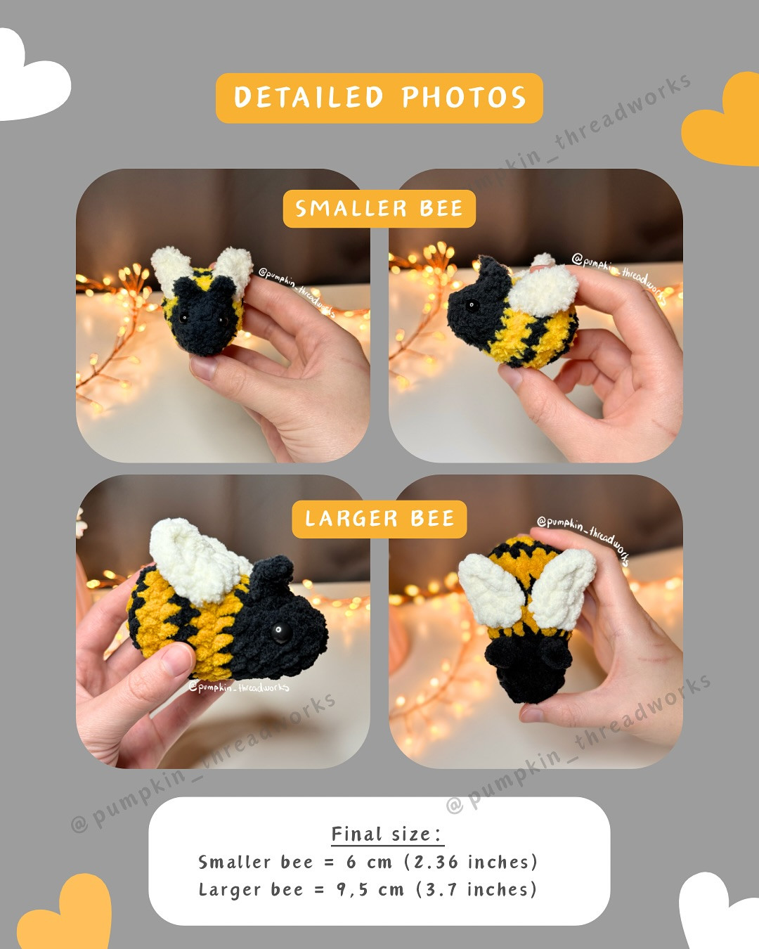 Free Honey Bee Crochet Pattern! My Honey Bee pattern