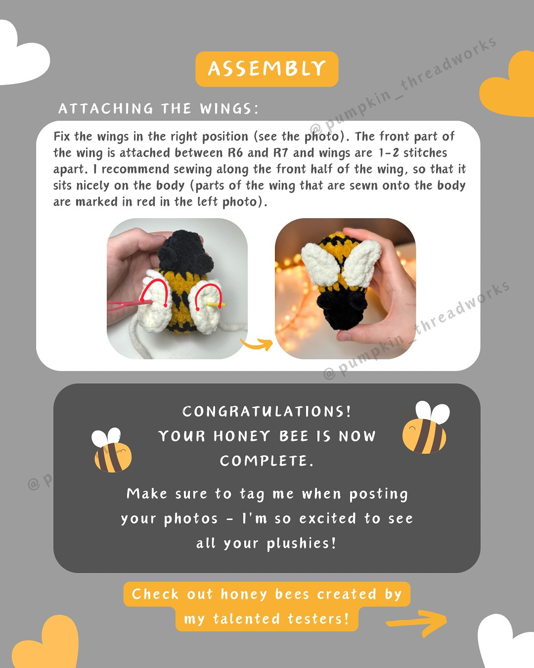 Free Honey Bee Crochet Pattern! My Honey Bee pattern