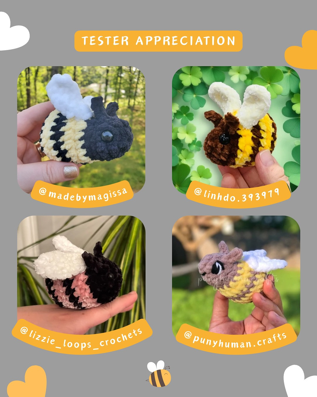 Free Honey Bee Crochet Pattern! My Honey Bee pattern