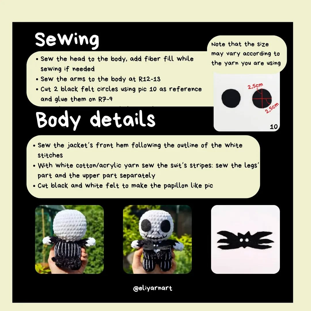 Free Jack Skellington Crochet Pattern!