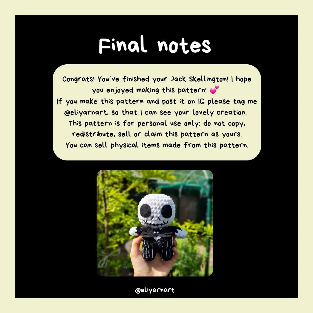 Free Jack Skellington Crochet Pattern!