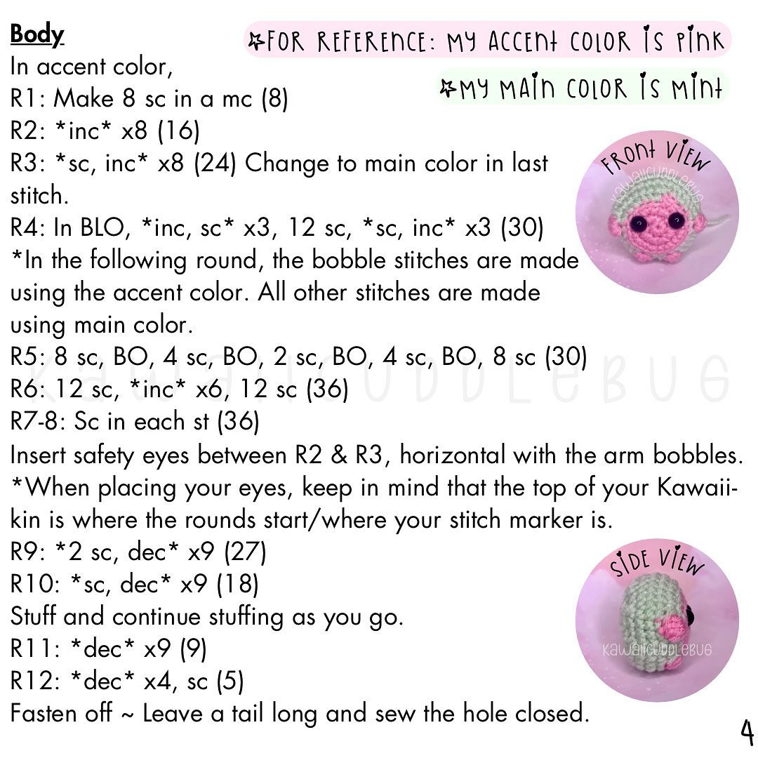 Free Kawaii-Kin Crochet Pattern