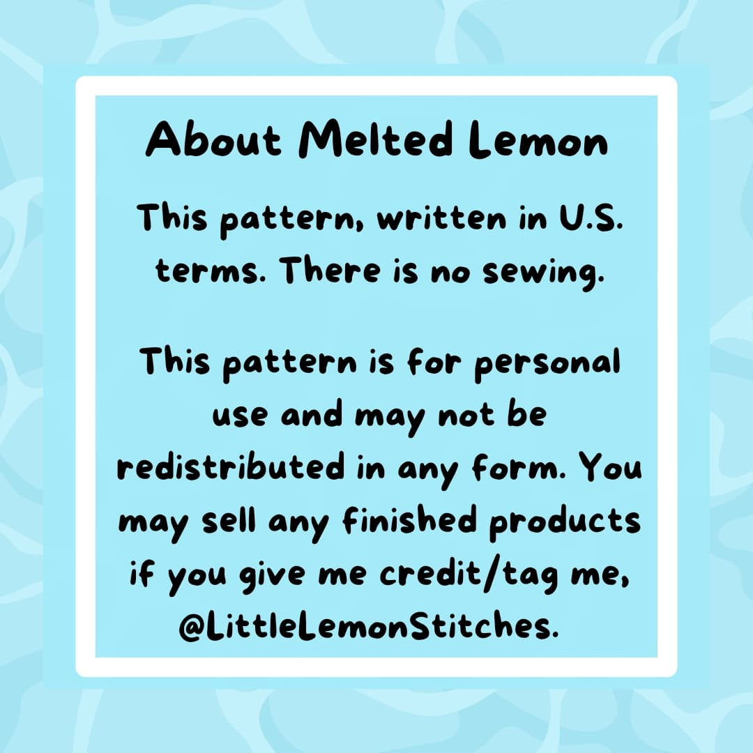 Free Melted Lemon Crochet Pattern