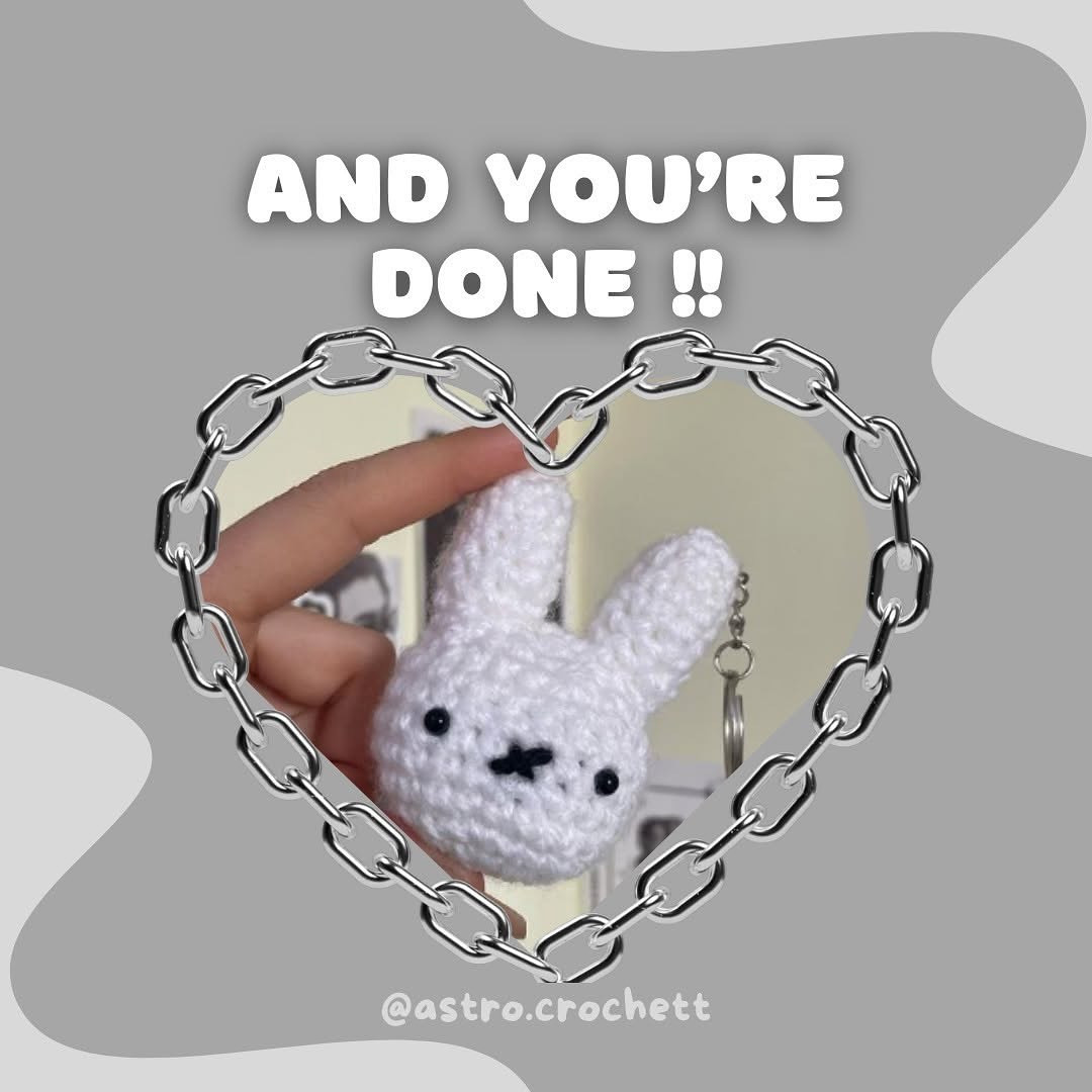 Free Miffy Crochet Keychain Pattern