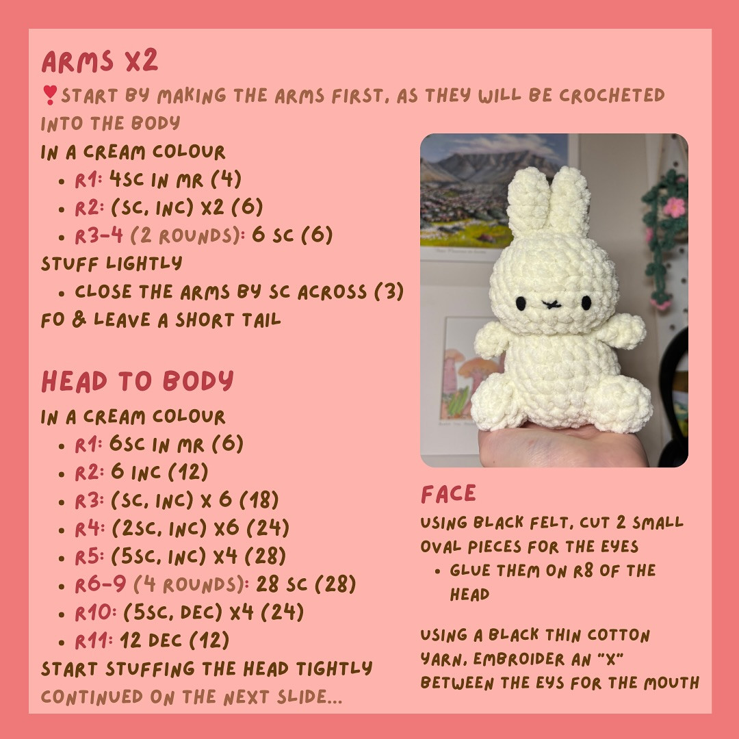 Free Miffy Crochet Pattern