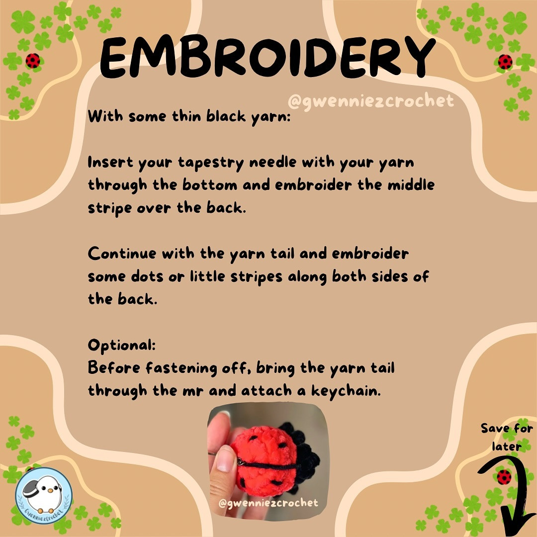 Free No-Sew Ladybug Crochet Pattern
