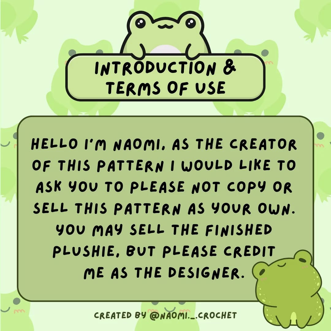 Free No-Sew Mini Pocket Frog Crochet Pattern #2