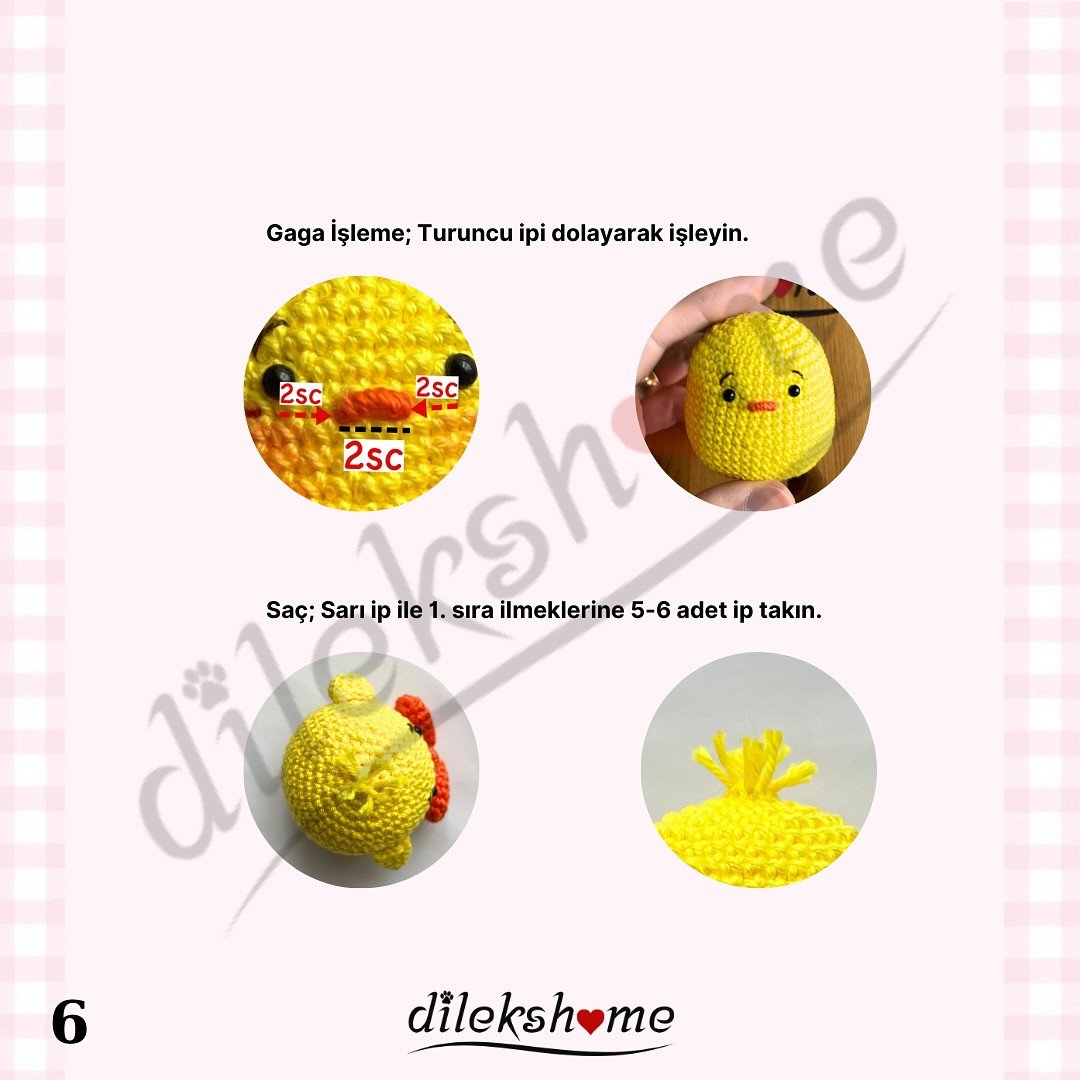 free pattern baby chicken