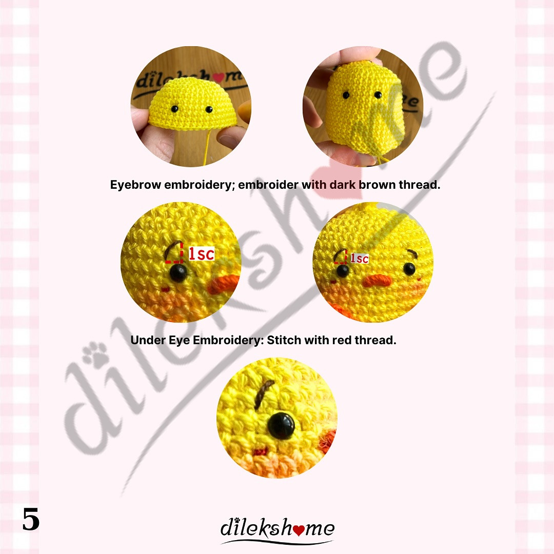 free pattern baby chicken