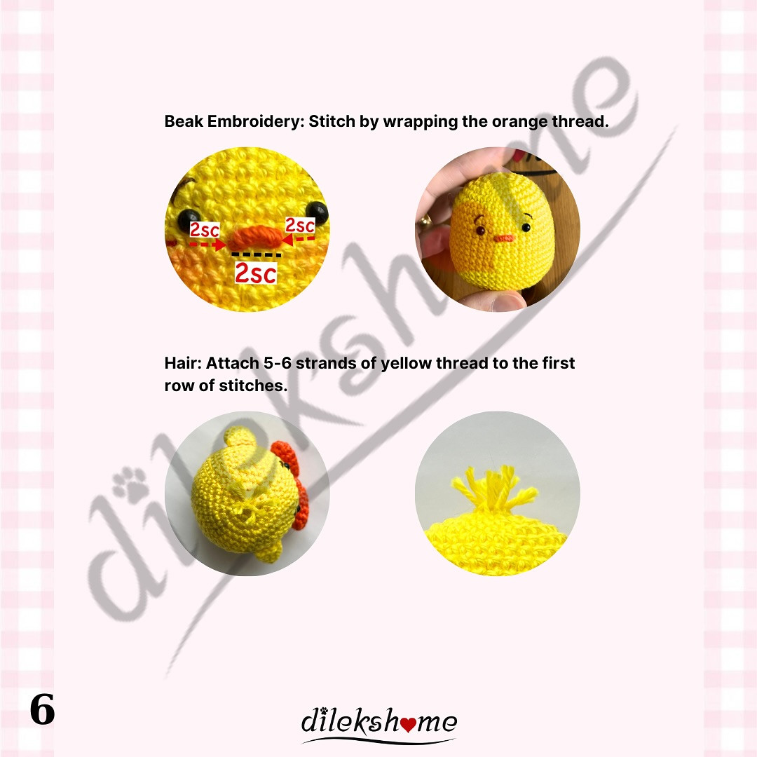 free pattern baby chicken