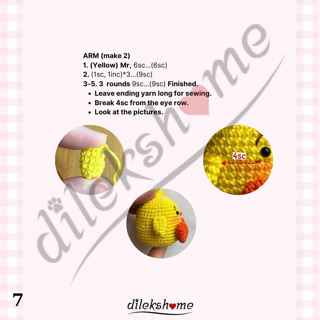 free pattern baby chicken