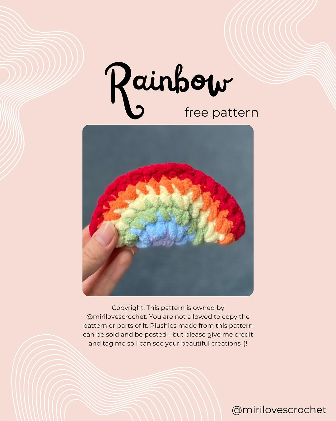 Free Rainbow Crochet Pattern: No Sew Needed