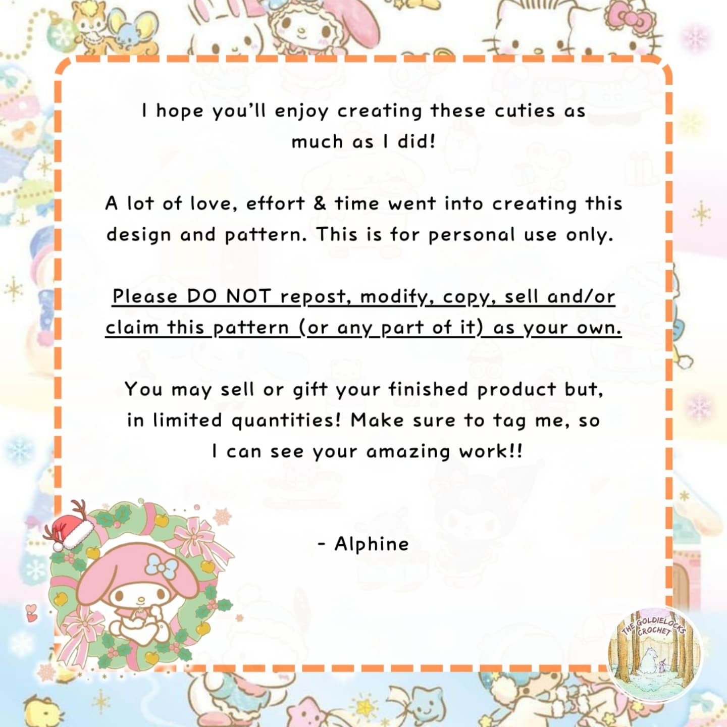 Free Sanrio Twinkles Crochet Pattern!