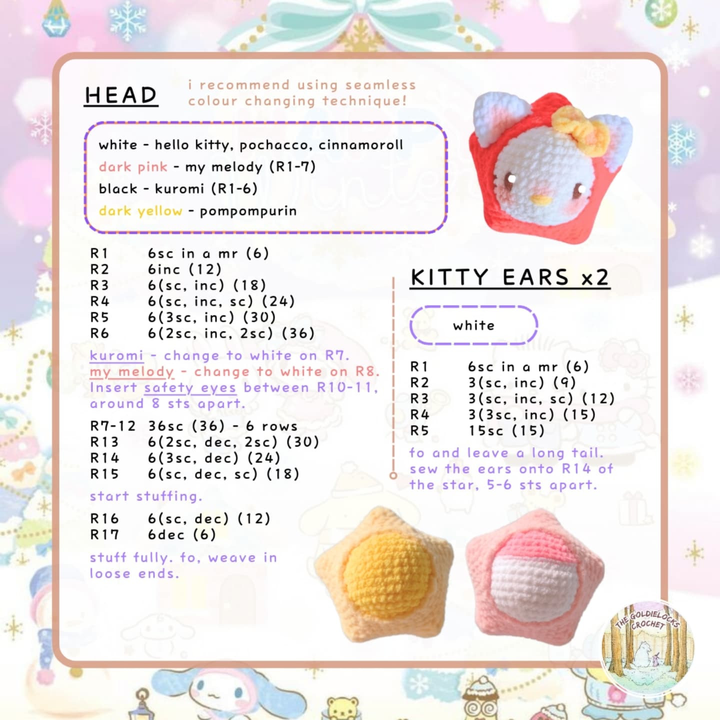 Free Sanrio Twinkles Crochet Pattern!